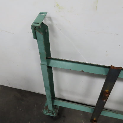 30" Wide H Stand Gravity Roller Conveyor Legs Adj Height Incline W/ Castors