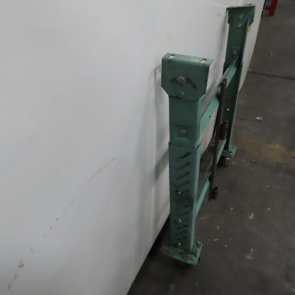 30" Wide H Stand Gravity Roller Conveyor Legs Adj Height Incline W/ Castors