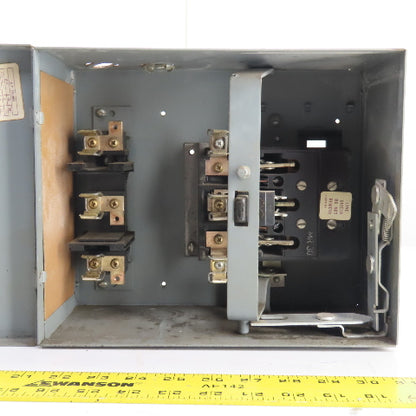 General Electric DE361R Flex-A-Plug 30A 3-Pole Fusible Bus Plug Switch 600V 15HP
