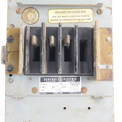 General Electric DFPG362 Flex-A-Plug 60A 3-Pole Fusible Bus Plug Switch W/DE1P32