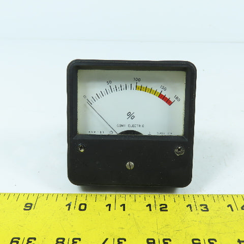Gomi Electric RNM-80 Class 2.5 Panel Mount Percentage Gauge 0-180% 2-Pole