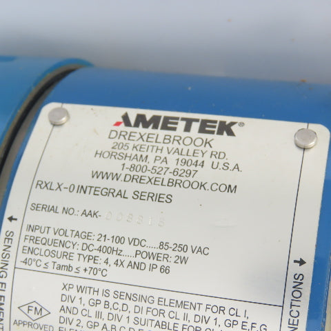 Drexelbrook Ametek 700-1202-021 Sensing Element 36" Probe 85-250VAC 21-100VDC