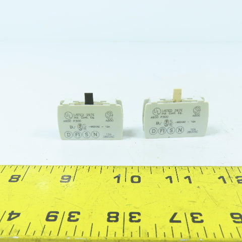 Baco 23E10 Normally Open Contact Block Lot Of 2