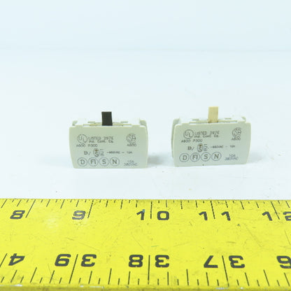 Baco 23E10 Normally Open Contact Block Lot Of 2