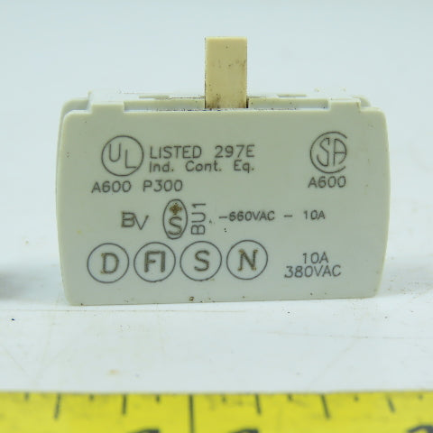 Baco 23E10 Normally Open Contact Block Lot Of 2