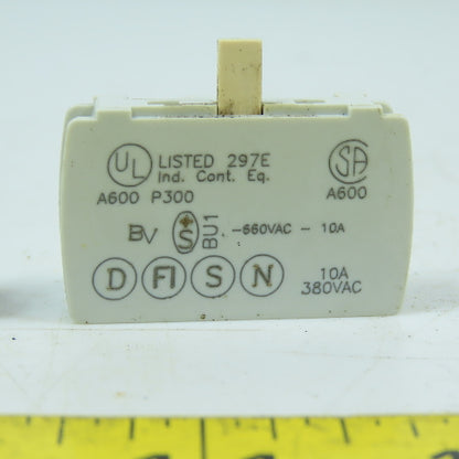 Baco 23E10 Normally Open Contact Block Lot Of 2