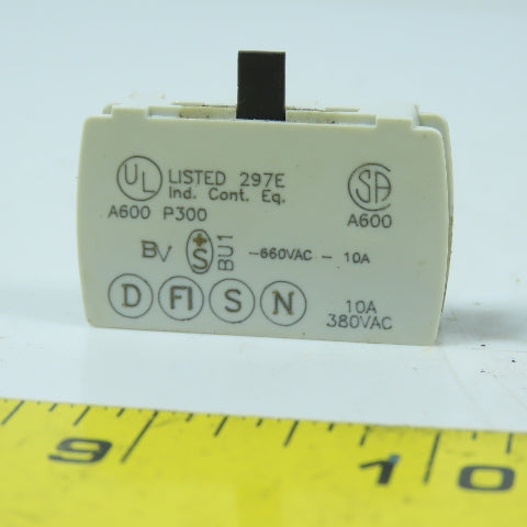 Baco 23E10 Normally Open Contact Block Lot Of 2