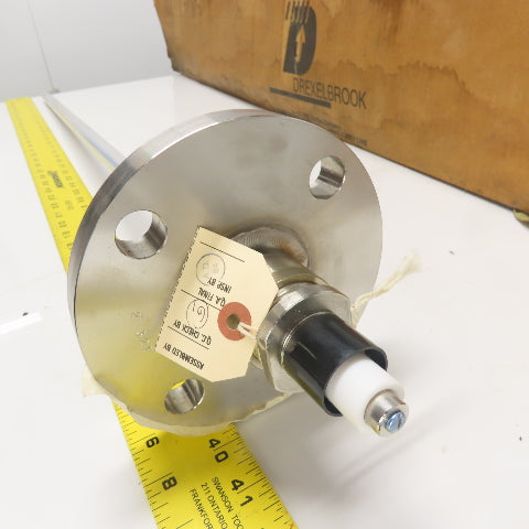 Flanged Sensing Element 36" Probe 4-Bolt 6" OD Flange