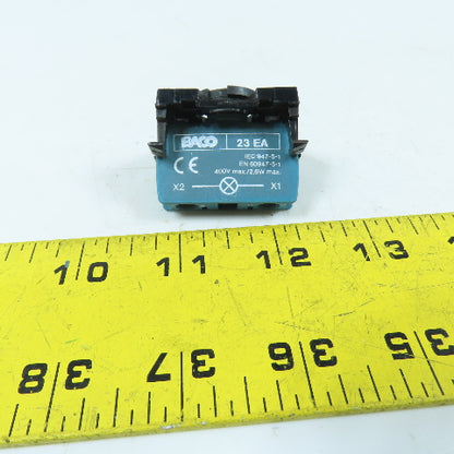 Baco 23 EA Lamp Holder Module 400V Max W/ Piggyback Base