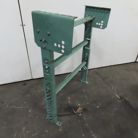 30" Wide Gravity Roller Conveyor Lift Gate H-Frame Leg Adjustable Height Incline