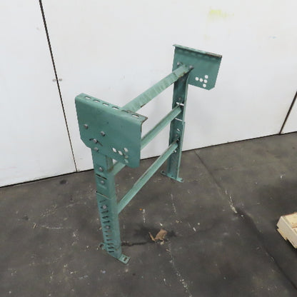 30" Wide Gravity Roller Conveyor Lift Gate H-Frame Leg Adjustable Height Incline