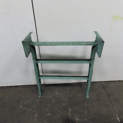 30" Wide Gravity Roller Conveyor Lift Gate H-Frame Leg Adjustable Height Incline