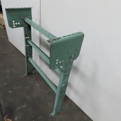30" Wide Gravity Roller Conveyor Lift Gate H-Frame Leg Adjustable Height Incline