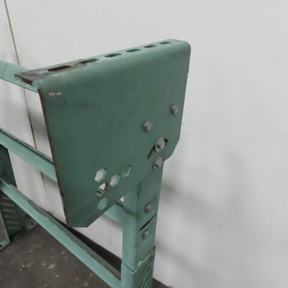 30" Wide Gravity Roller Conveyor Lift Gate H-Frame Leg Adjustable Height Incline