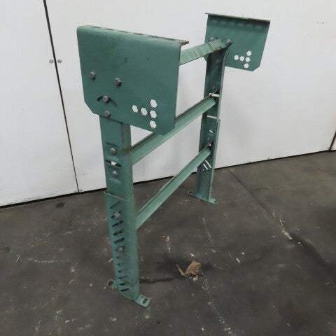 30" Wide Gravity Roller Conveyor Lift Gate H-Frame Leg Adjustable Height Incline