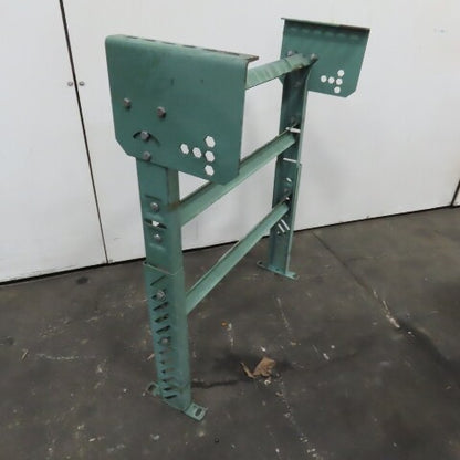 30" Wide Gravity Roller Conveyor Lift Gate H-Frame Leg Adjustable Height Incline