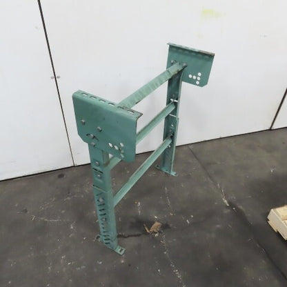 30" Wide Gravity Roller Conveyor Lift Gate H-Frame Leg Adjustable Height Incline