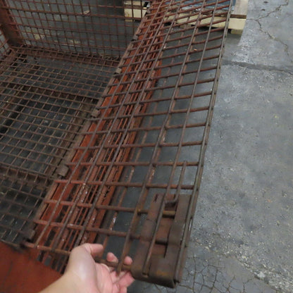 54" x 50" x 40" T Stackable Steel Wire Drop Down Access Rigid Storage Basket