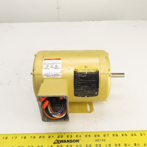 Baldor SuperE .75HP AC Electric Motor 1730RPM 208-230/460V 3PH 56 Fr Tested