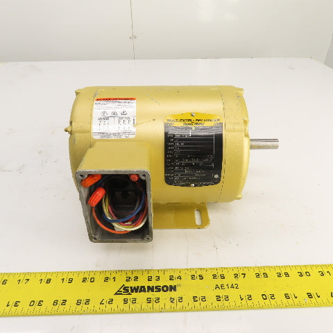 Baldor SuperE .75HP AC Electric Motor 1730RPM 208-230/460V 3PH 56 Fr Tested