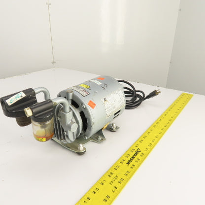 Gast 0211-V36A-G8CX 1/6HP Rotary Vacuum Pump 120V 1PH 4.4A Tested