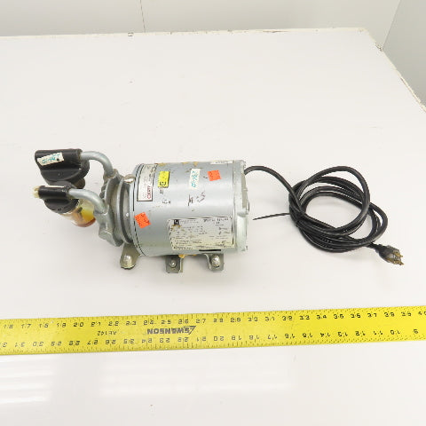 Gast 0211-V36A-G8CX 1/6HP Rotary Vacuum Pump 120V 1PH 4.4A Tested
