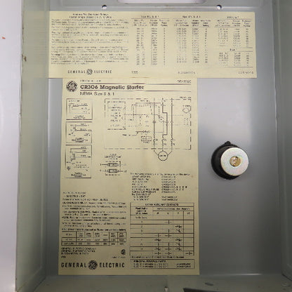 General Electric CR306C1 Nema Size 1 Magnetic Motor Starter 27A 10HP W/Overload