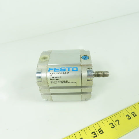 Festo AEVU-40-25-A-P-A Spring Return Pneumatic Cylinder 25mm Stroke 40mm Bore