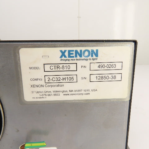 Xenon 490-0263 CTR-810 UV / VIS Pulsed Light System RC-800 Config 2-C32-H105