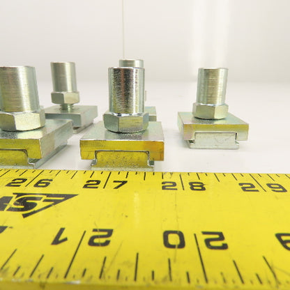Double Sided Galvanized Steel T-Slot Solar Panel Clamp 33mm W 21mm Slot Lot/18
