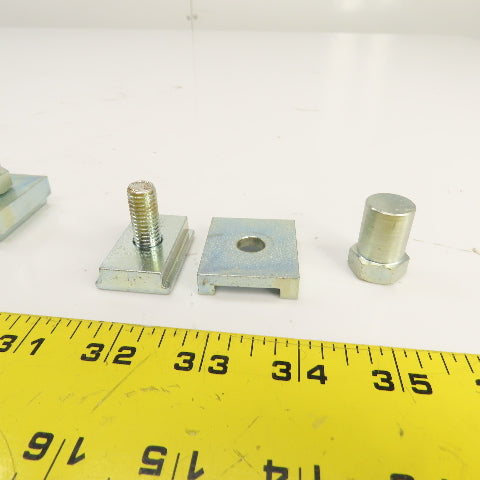 Double Sided Galvanized Steel T-Slot Solar Panel Clamp 33mm W 21mm Slot Lot/18