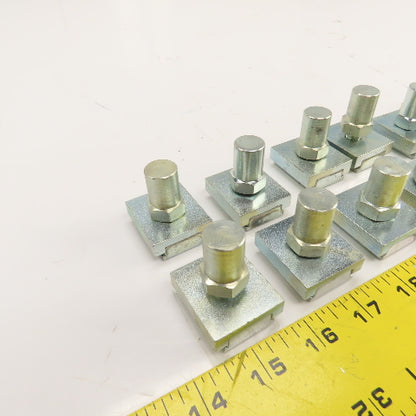 Double Sided Galvanized Steel T-Slot Solar Panel Clamp 33mm W 21mm Slot Lot/18
