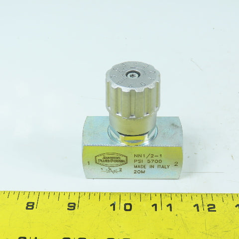 Anchor NN1/2-1 Carbon Steel Hydraulic Needle Valve 5700PSI 1/2" 13GPM New