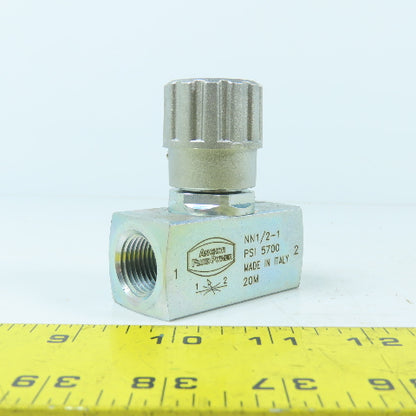 Anchor NN1/2-1 Carbon Steel Hydraulic Needle Valve 5700PSI 1/2" 13GPM New
