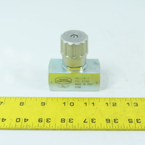 Anchor NN1/2-1 Carbon Steel Hydraulic Needle Valve 5700PSI 1/2" 13GPM New