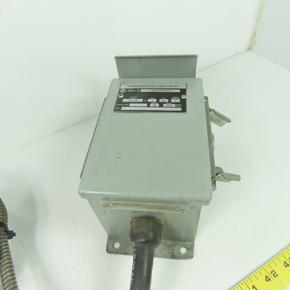 Thermon Manufacturing T1-WX10120 120/240V Timer Module Enclosure 1Ph 60Hz
