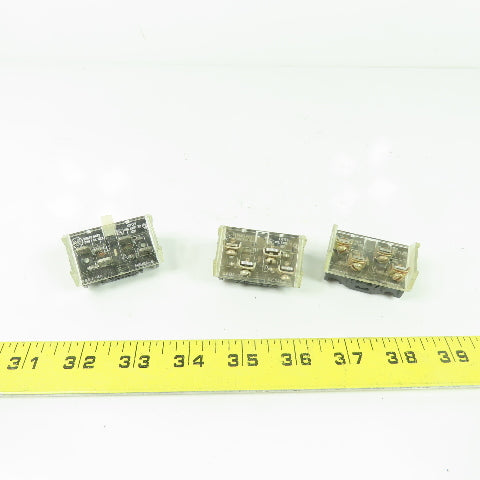 Allen Bradley 800T-XA Ser C Shallow Contact Block 600VAC Max Lot Of 3