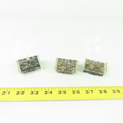 Allen Bradley 800T-XA Ser C Shallow Contact Block 600VAC Max Lot Of 3