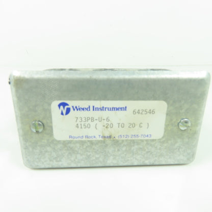 Weed Instrument 733-PB-U-6 Temperature Sensor 4150 (-20 To 20 C )