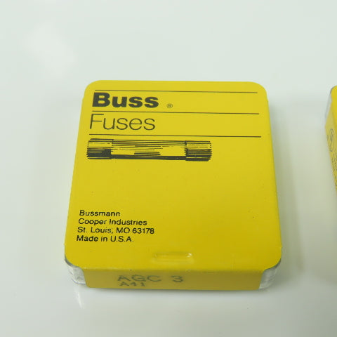 Bussmann AGC3 Buss Fuse 250VAC 3A Lot Of 34