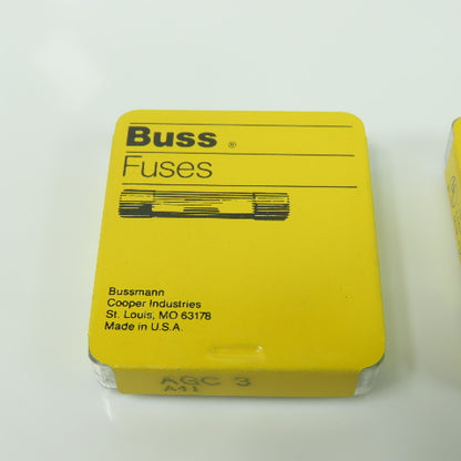 Bussmann AGC3 Buss Fuse 250VAC 3A Lot Of 34