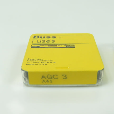 Bussmann AGC3 Buss Fuse 250VAC 3A Lot Of 34