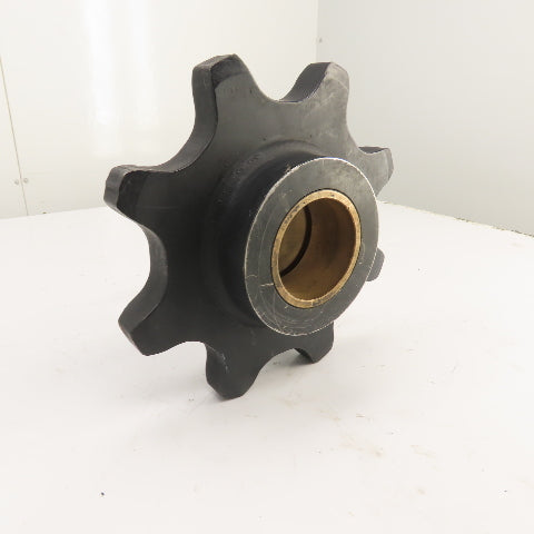 Tsubaki SP4414-UST Heavy Duty Single Row 8-Tooth Chain Sprocket 3" Bronze Bore