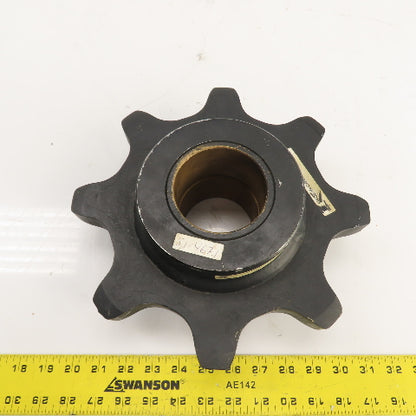 Tsubaki SP4414-UST Heavy Duty Single Row 8-Tooth Chain Sprocket 3" Bronze Bore