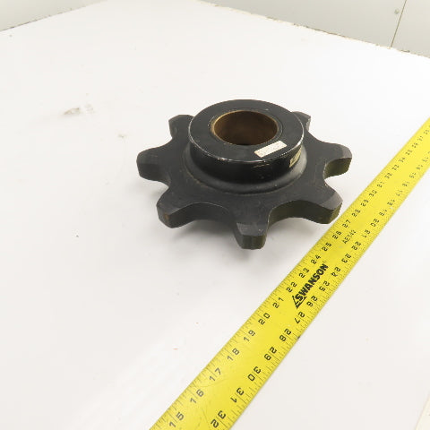 Tsubaki SP4414-UST Heavy Duty Single Row 8-Tooth Chain Sprocket 3" Bronze Bore