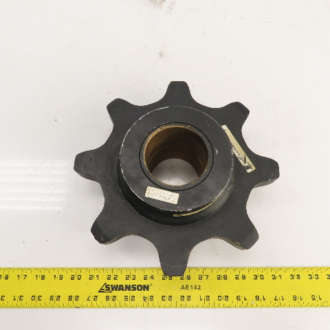 Tsubaki SP4414-UST Heavy Duty Single Row 8-Tooth Chain Sprocket 3" Bronze Bore