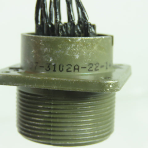 Amphenol 9903 97-3102A-22-143 Applied Robotics Cable Connector 19-Pin 22-14S