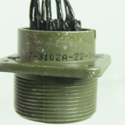 Amphenol 9903 97-3102A-22-143 Applied Robotics Cable Connector 19-Pin 22-14S
