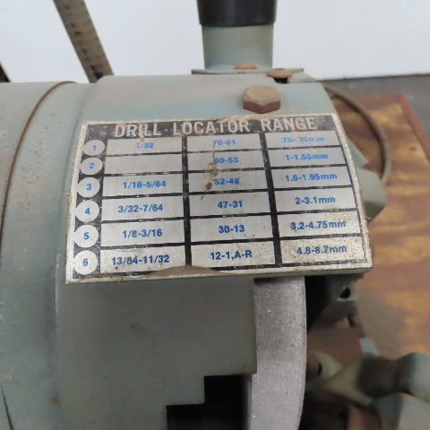 Franklin Mfg. BW-70 Drill Bit Sharpener #70-11/32" Size Range 115V W/ Collets