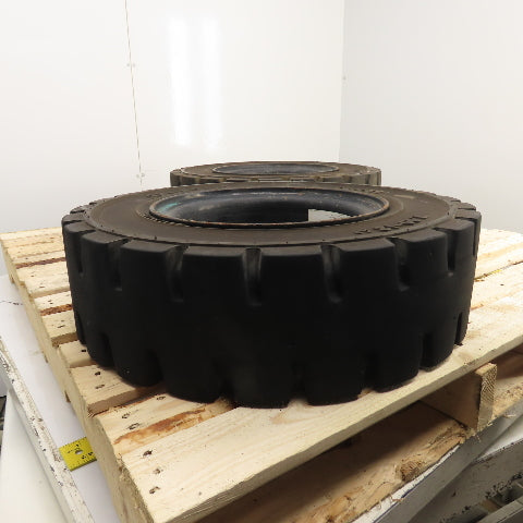 GS-Solid CL403S 7.00-12 / 5.0 Solid Cushion Forklift Tire W/ 5.00S-12 Rim 6-Lug